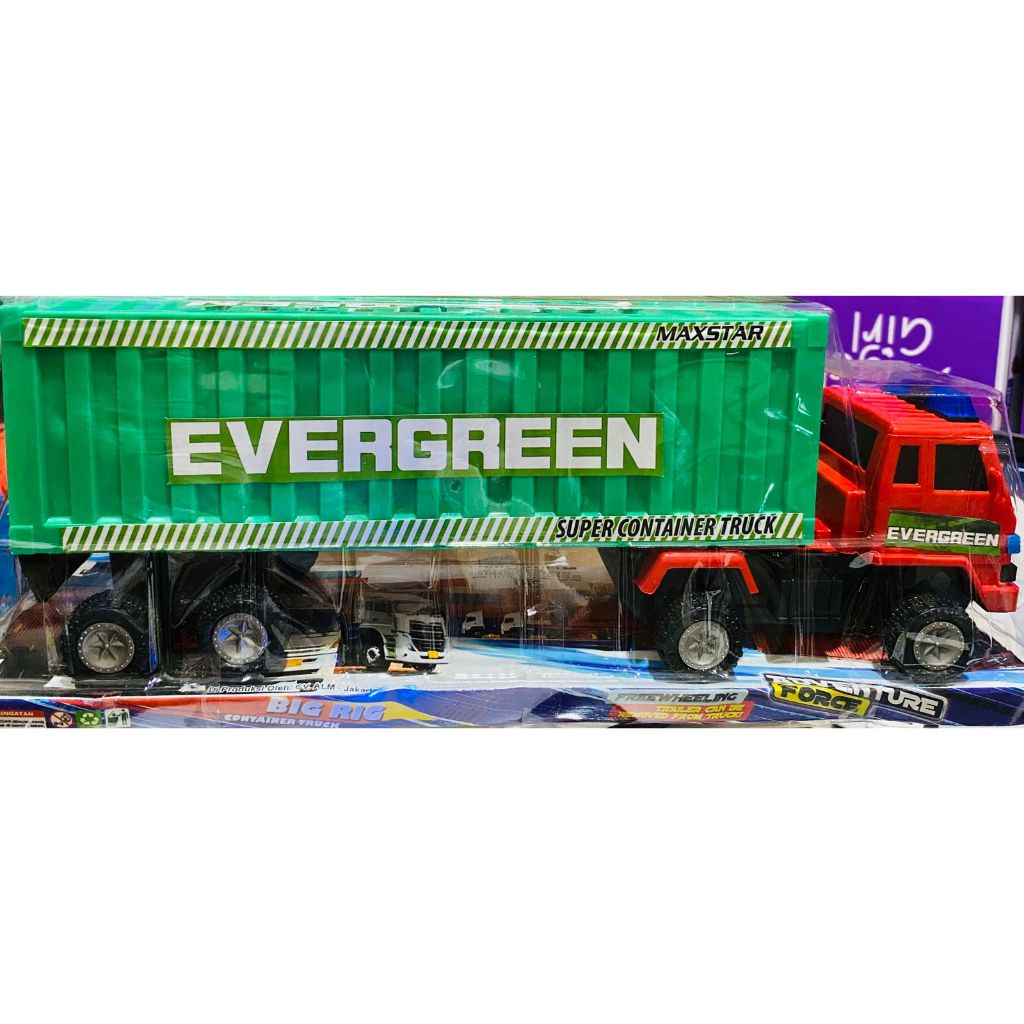 Mainan Truk Kontainer Besar - Evergreen Super Container Truck