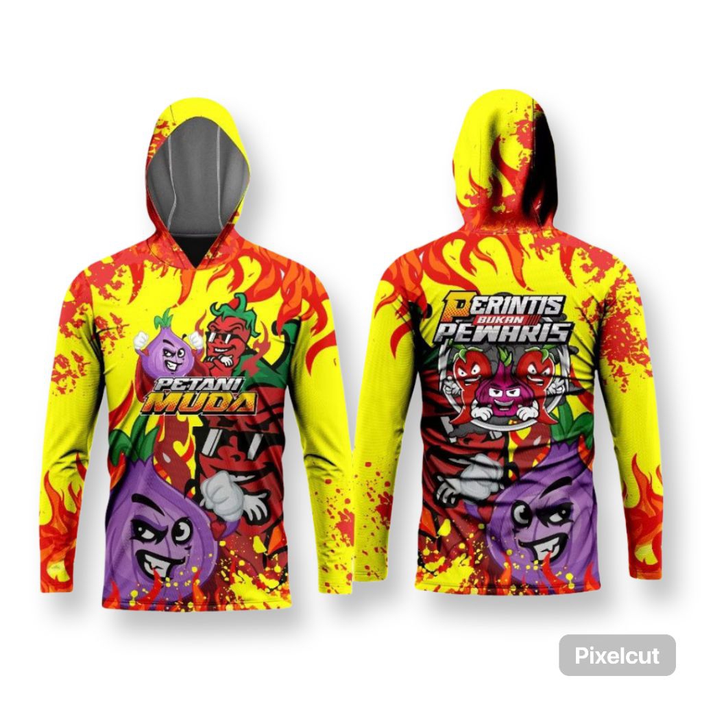 Jersey Petani Muda Lengan Panjang Dryfit