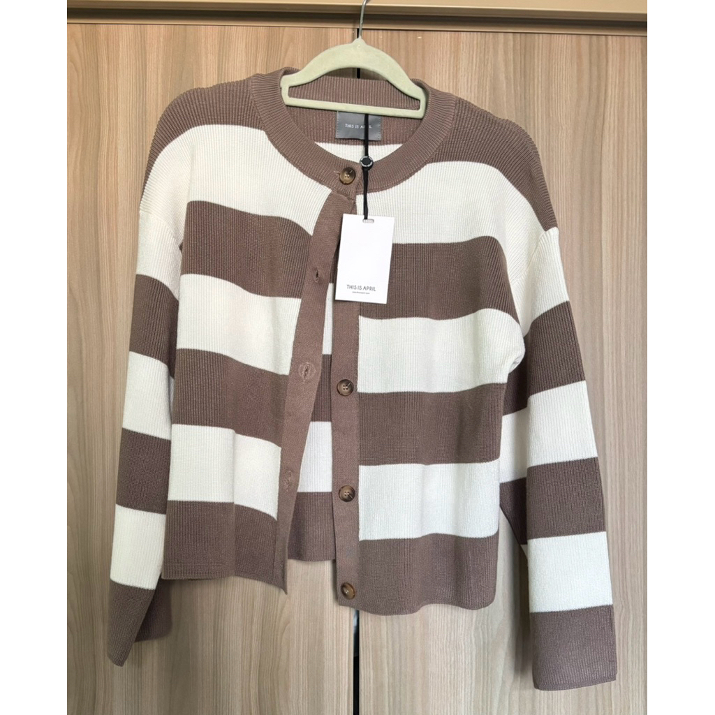cardigan stripe this is april