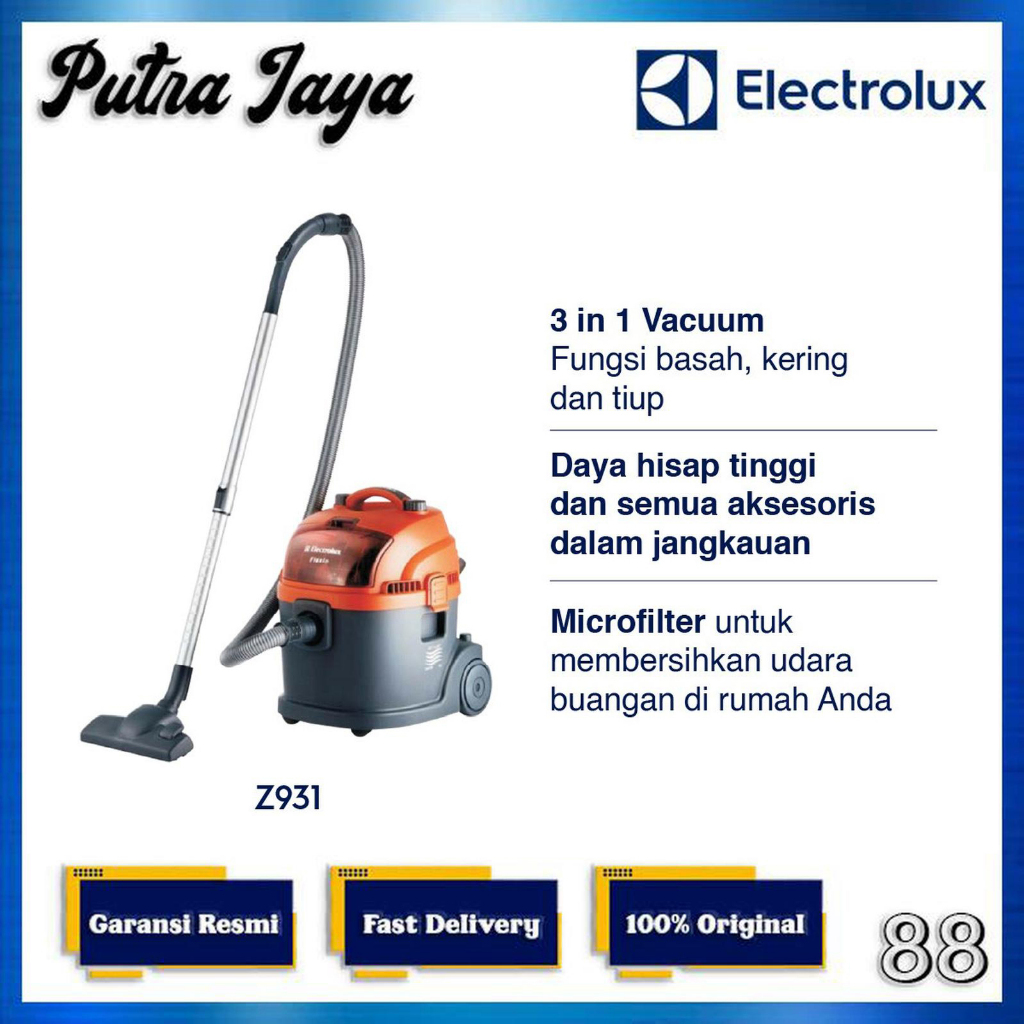 Electrolux Vacuum Cleaner Wet & Dry Z931 / Z 931