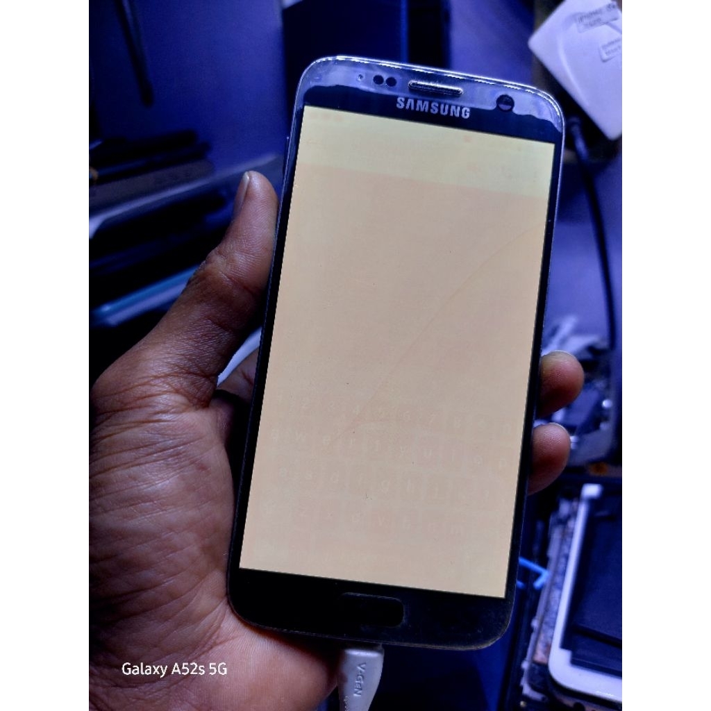 LCD+Fream Samsung S7 Flat G930 Original Cabutan Normal
