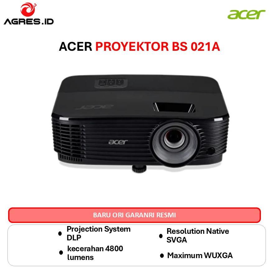 ACER PROYEKTOR BS 021A SVGA 4800
