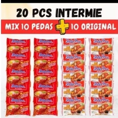 (ISI 20 PCS) INTERMIE GORENG/INTERMIE PEDAS/MIX INTERMIE/SAKURA/EKOMIE