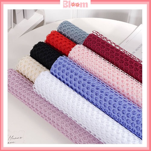 Flower wrappingKorean jaring net bulat Dekorasi Kertas Buket Roll03
