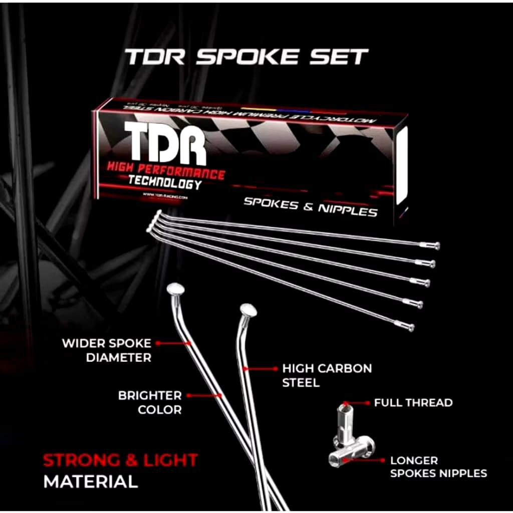 JARI-JARI TDR CHROME RUJI 9G UKURAN 89,120,130,151,154,157,159,164,172,180,184,94(TDR)