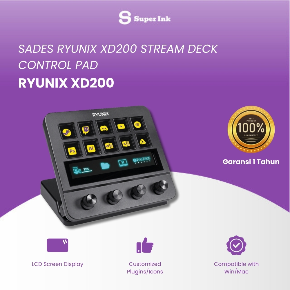 Stream Deck 15 Key Macro Pad RGB RYUNIX XD200