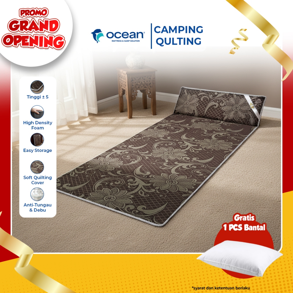 OCEAN SPRINGBED - KASUR PIKNIK / KASUR BUSA / TRAVEL BED / KASUR LIPAT BY OCEAN