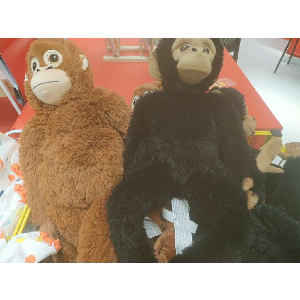 boneka orang utan, simpanse ik**