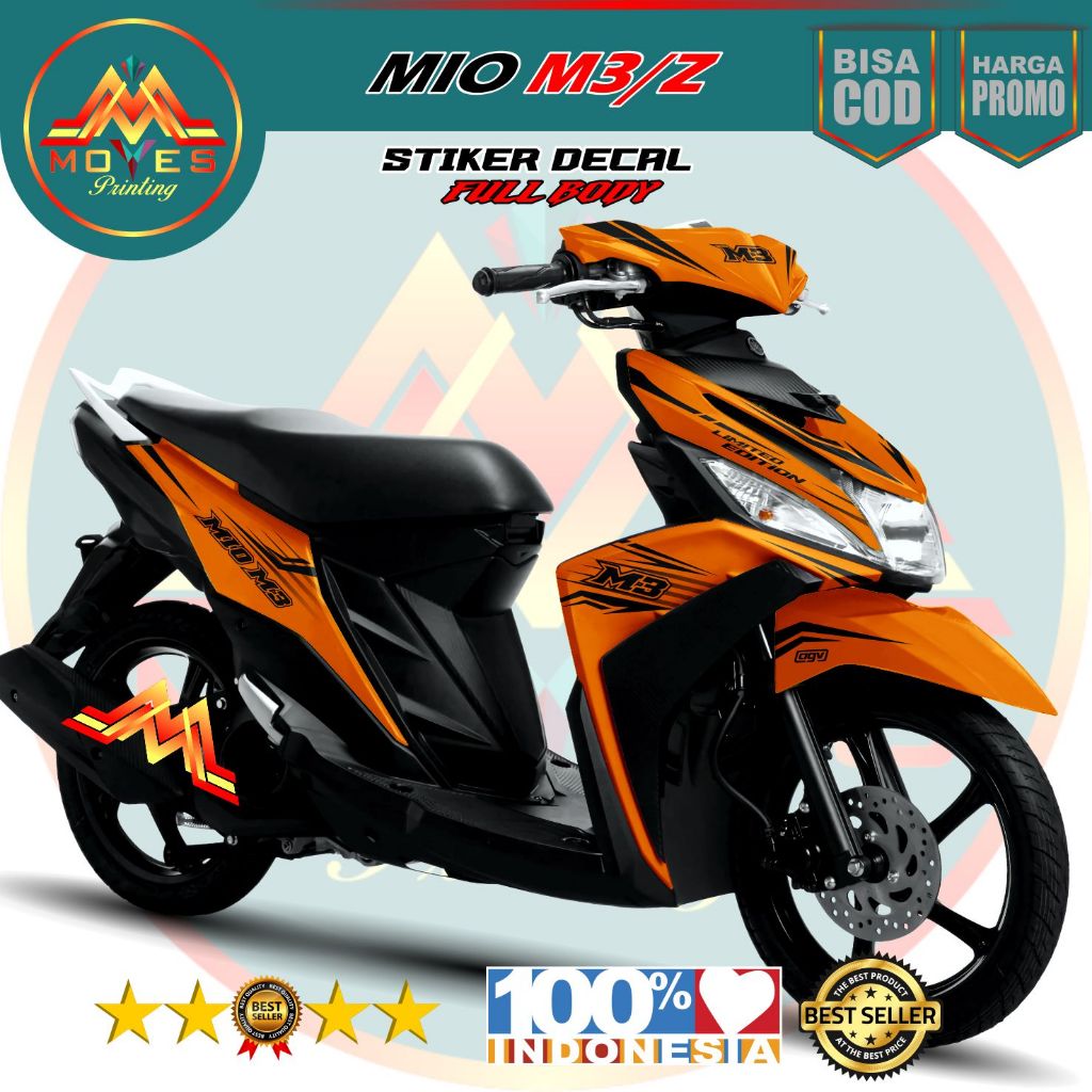 COD Sticker motor Yamaha Mio M3 full body decal skotlet mio limited edition