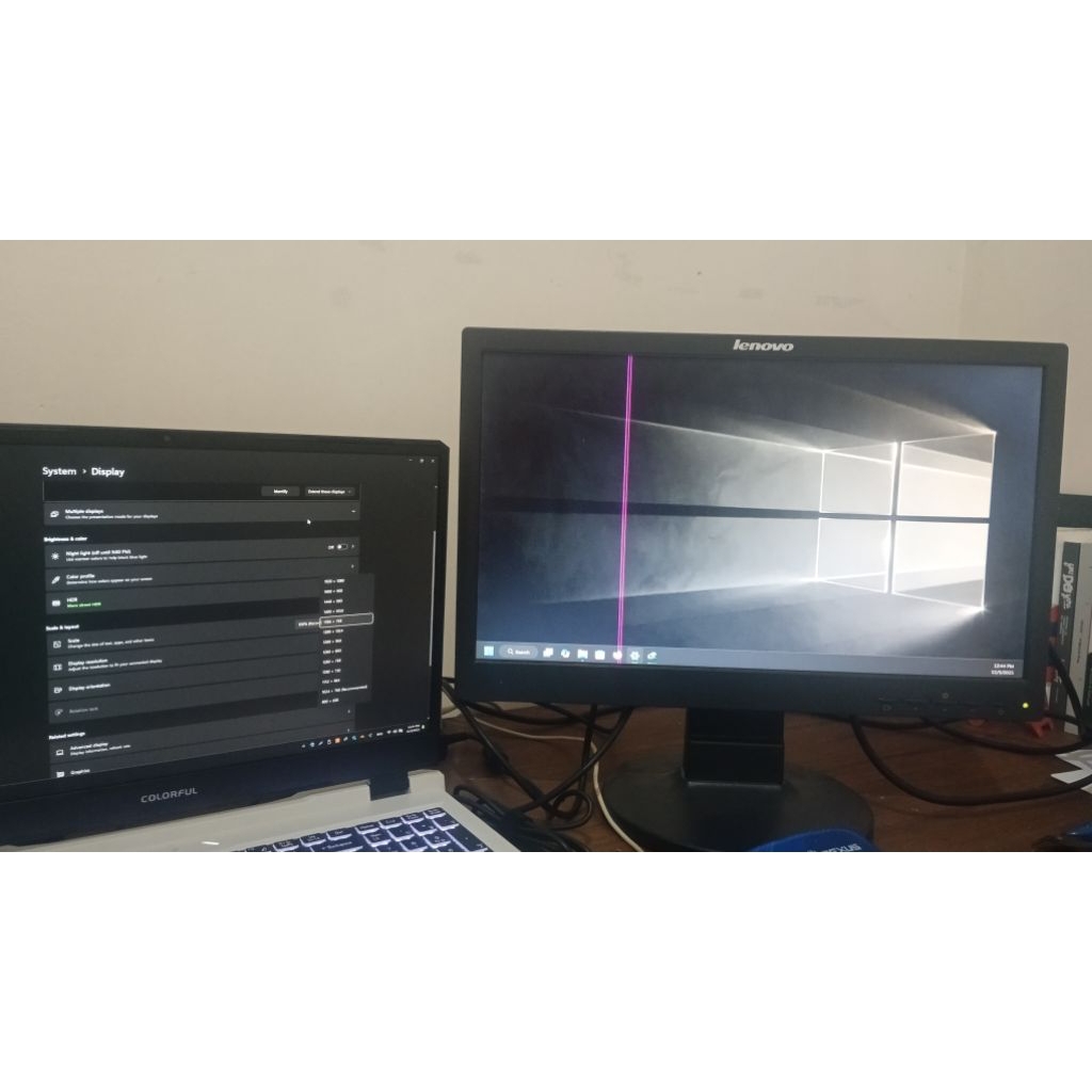 Monitor LCD Lenovo 19 inch D186WA Bekas