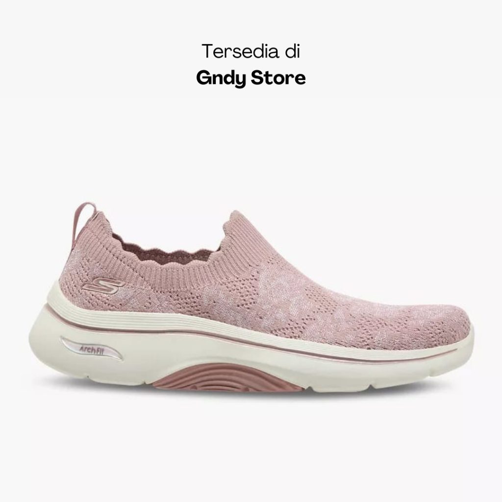 Sepatu Slip On Wanita Skechers Go Walk Arch Fit 2 125329/MVE Mauve Women