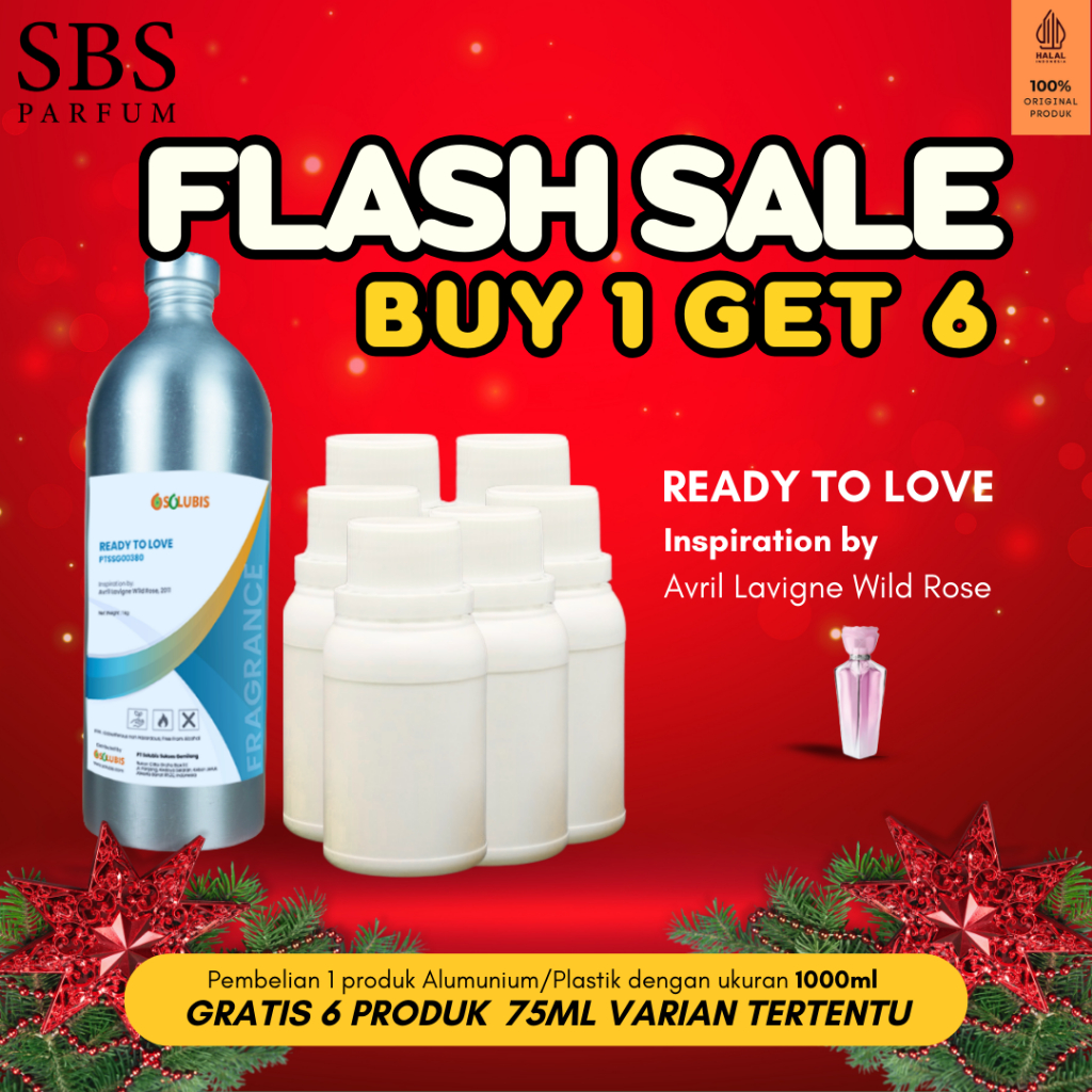 BUY 1 GET 6 FREE - Bibit Parfum Murni Original [Ready to Love] | 1000ml - Inspired by Avril Lavigne 