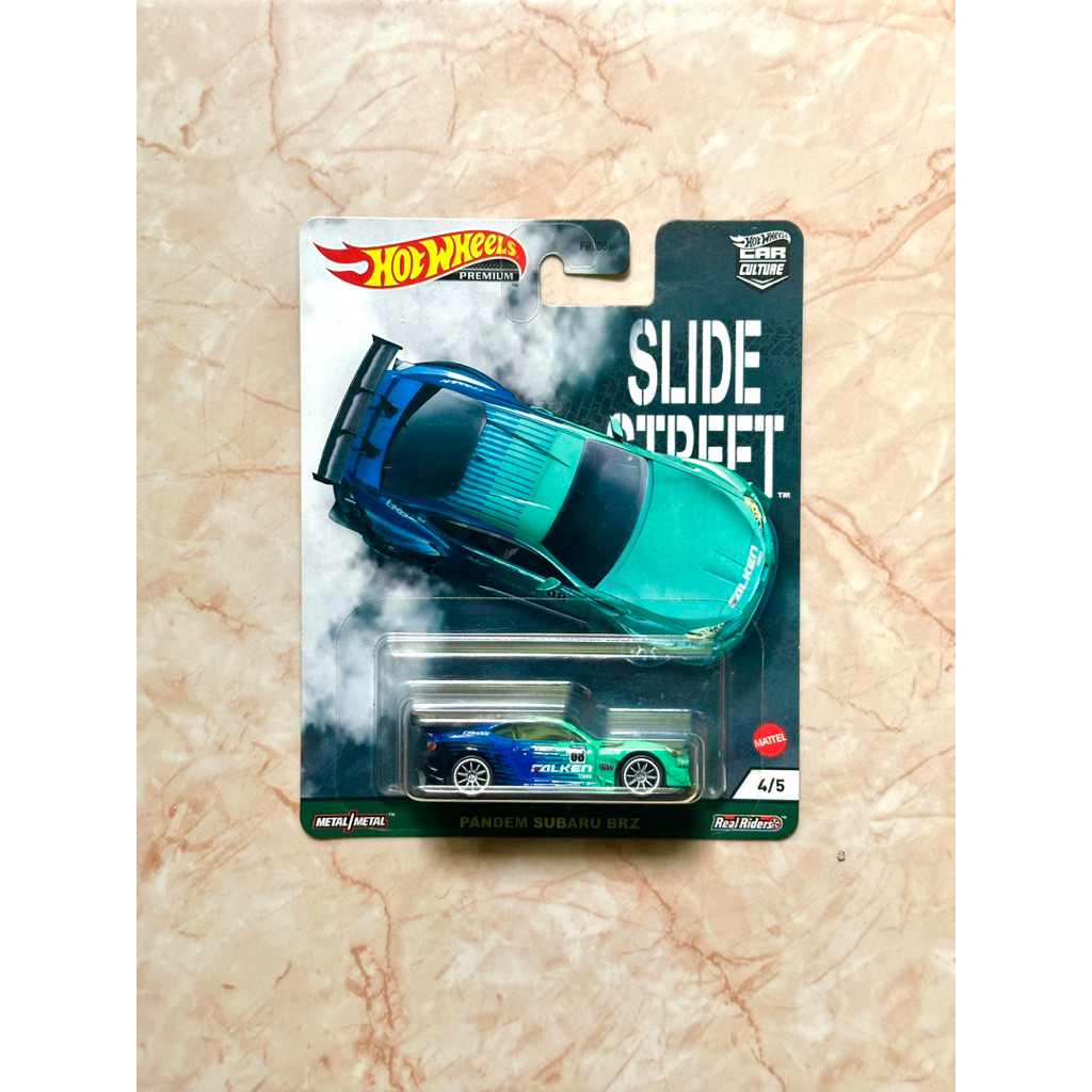 HOT WHEELS SLIDE STREET PANDEM SUBARU BRZ FALKEN