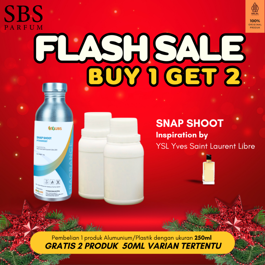 BUY 1 GET 2 FREE - Bibit Parfum Murni Original [Snap Shoot] | 250ml - Inspired by YSL Yves Saint Lau