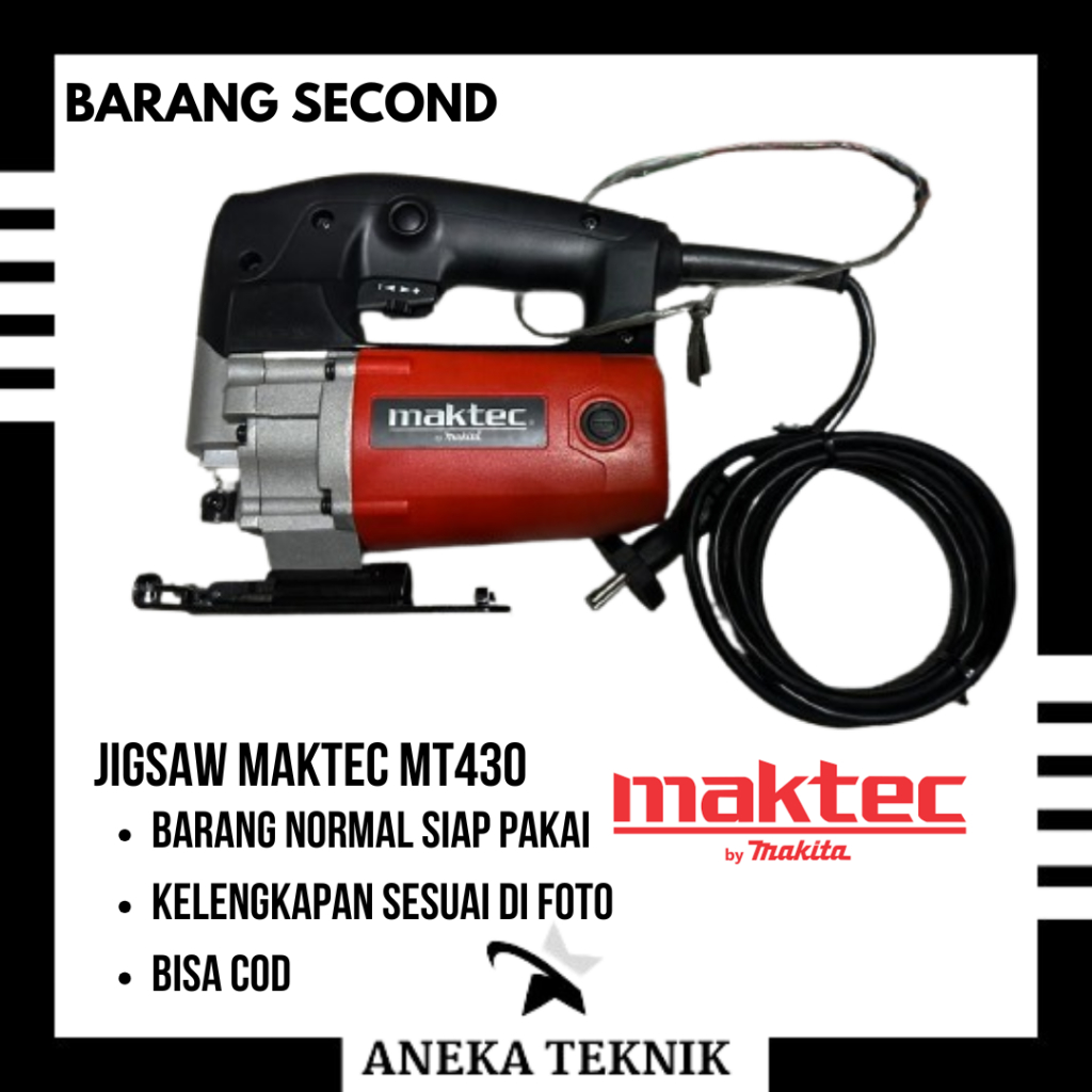 Jigsaw Maktec MT430 Mesin Gergaji Maktec MT 430 Gergaji elektrik Ukir