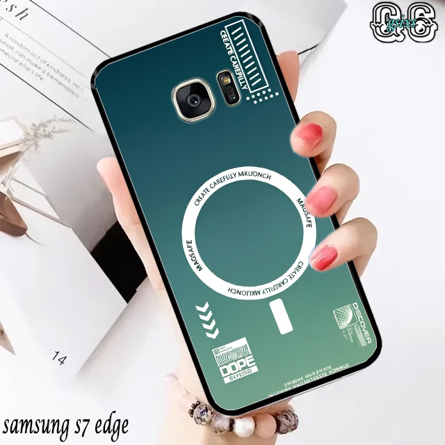 Casing Case Hp Samsung S7 Edge  [ MOTIF MAGSAFE ] Aneka casing, case, kondom hp, custom case, case a