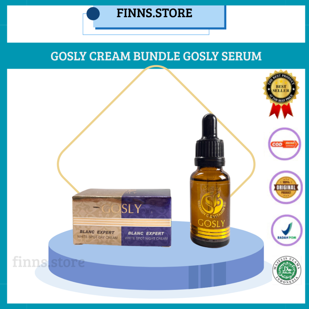 Gosly Krim Wajah Mencerahkan Wajah & Menyamarkan Flek Wajah Paket Serum Gosly