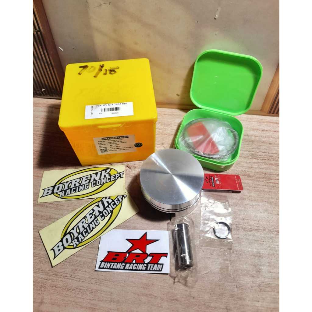 PISTON KIT 70 PIN 15 FORGED BRT - BOYRENK RACING