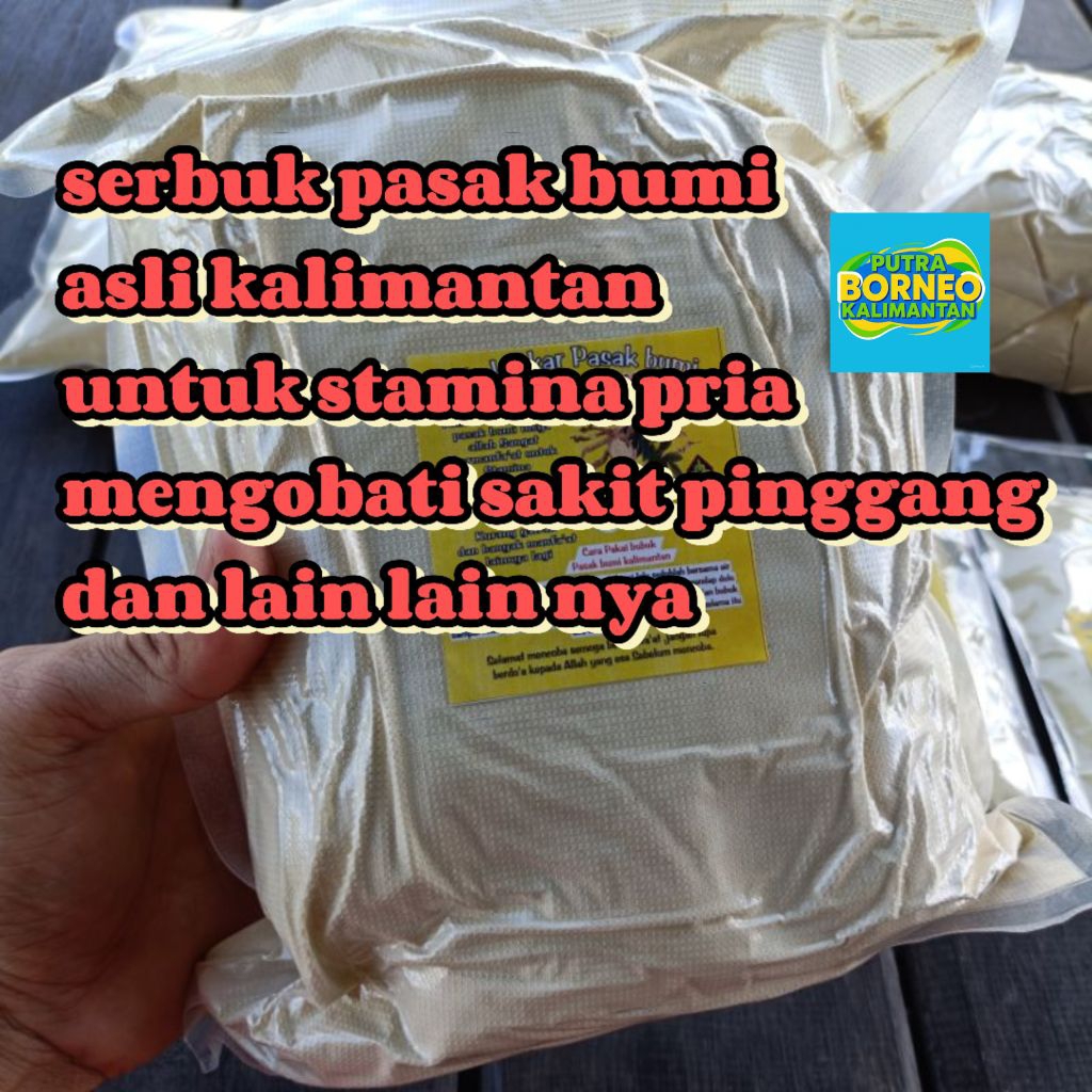pasak bumi Kalimantan asli bubuk halus serbuk pasak bumi tongkat ali obat sakit pinggang