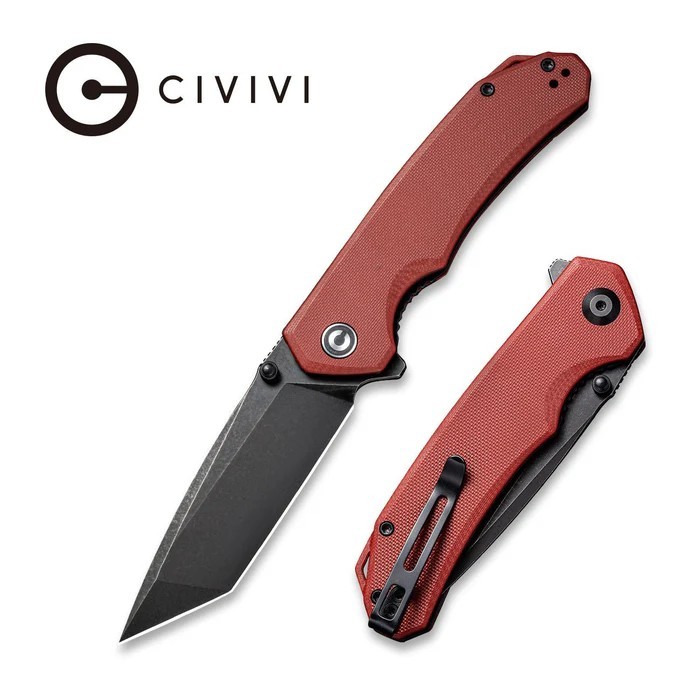 CIVIVI Brazen Flipper & Thumb Stud Knife G10 Handle (3.46" D2 Blade) C2023B