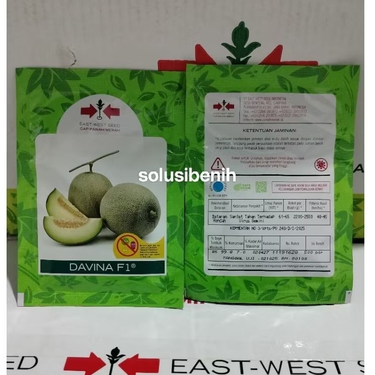 Benih Melon Davina F1 isi 500 btr - Cap Panah Merah