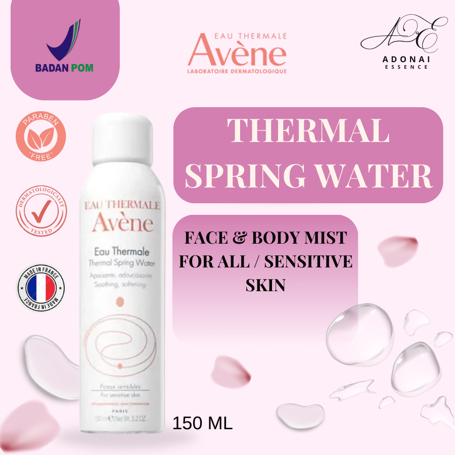 [AE] AVENE Thermal Spring Water Ori Spray / Body Face Mist Untuk Kulit Sensitif 150ml