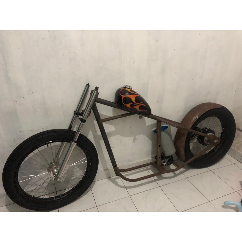 FRAME SET - CHOPPER ( TINGGAL NAIK MESIN )