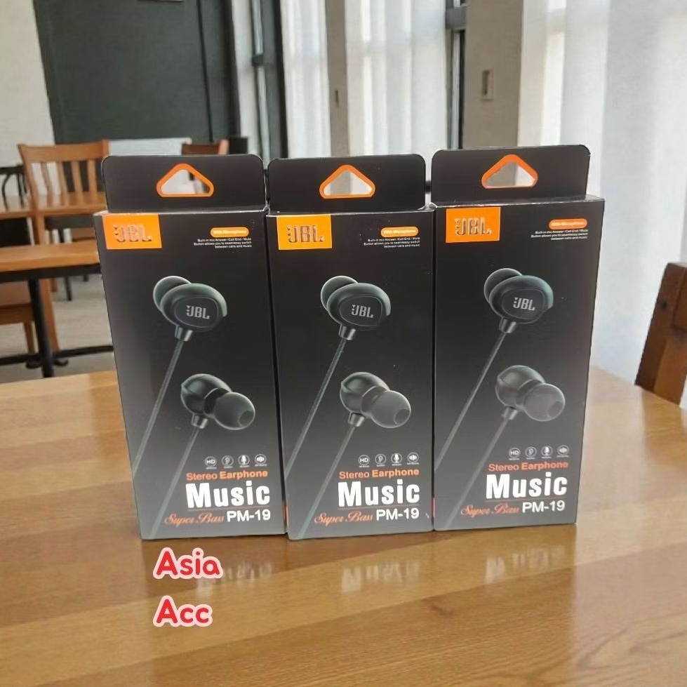 Headset J PM-19 Mini Hansfree Handset HF J PM-19 Bass Mini Earphone HF J PM19 ExtraBass