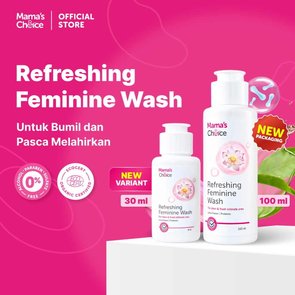Pembersih Kewanitaan - Refreshing Feminine Wash Mama's Choice (Feminine Hygiene Intimate Wash, aman 