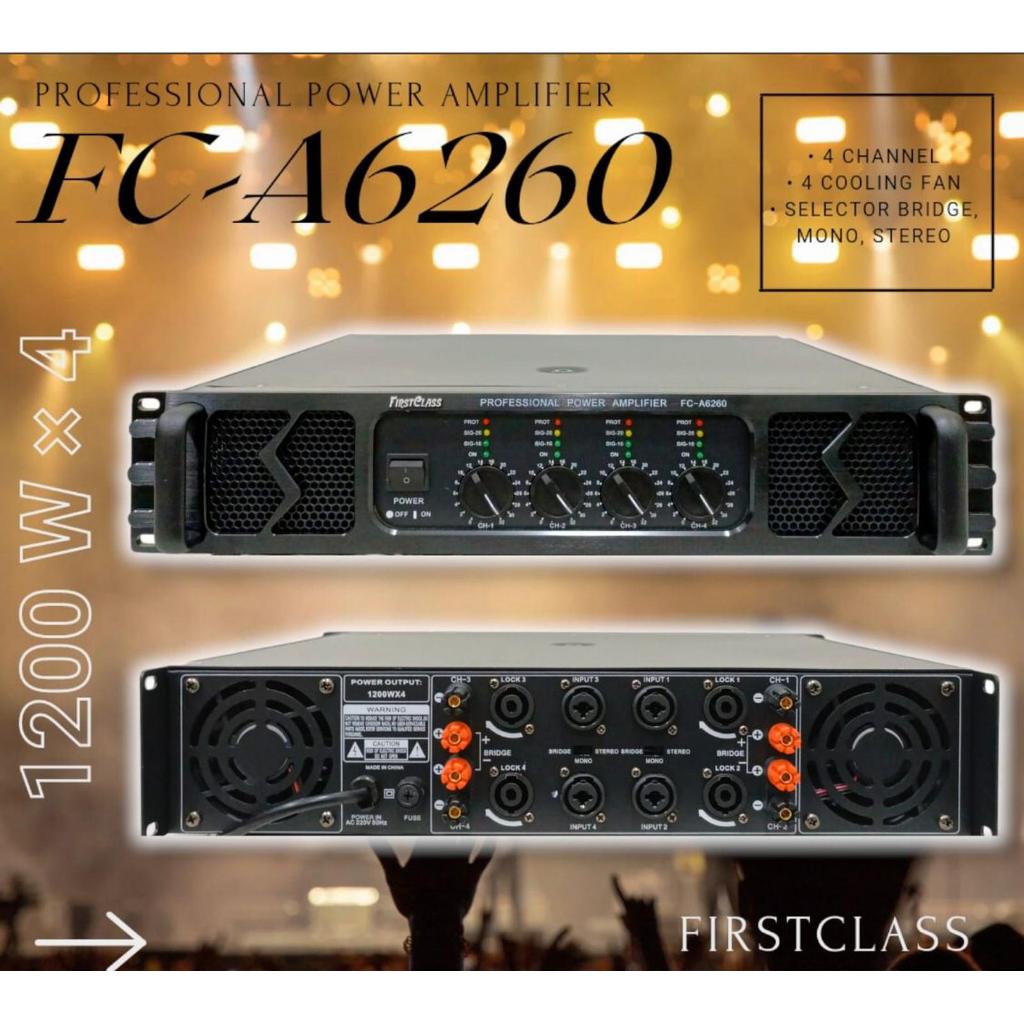 POWER AMPLIFIER FIRSTCLASS FC A6260 FIRSTCLASS FCA6260 4CHANNEL