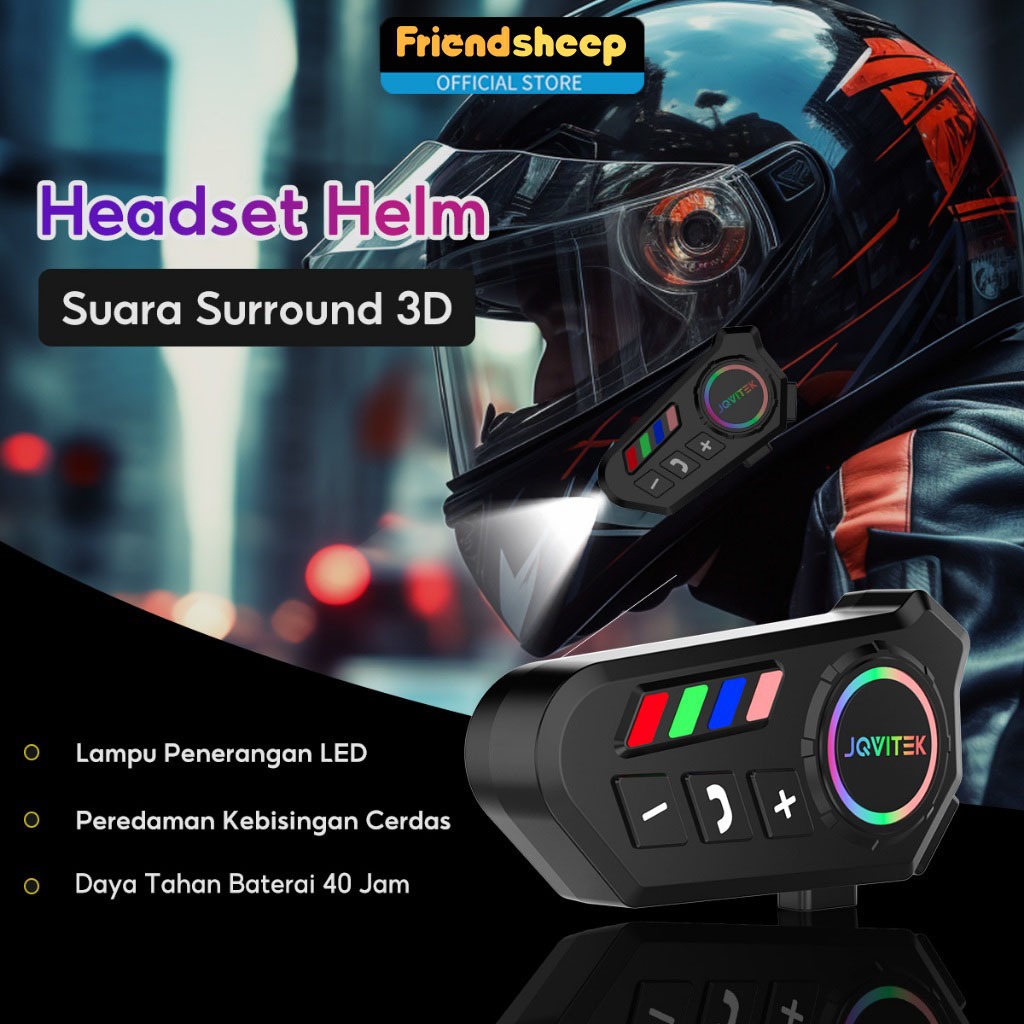 Intercom Motorcycle Helmet Bluetooth K06A 5.4 Flash LED Waterproof Helm Motor Headset Helm Bluetooth