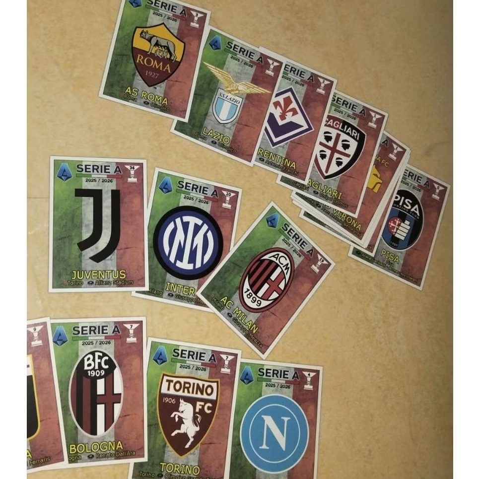 Kartu Club Liga Italia, Sudah Potongan Gambar Umbul