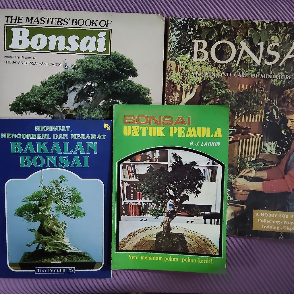 Buku Original • Seni Bonsai Untuk Pemula / Bakalan Bonsai / Master Book Of Bonsai / Bansai Care Of M