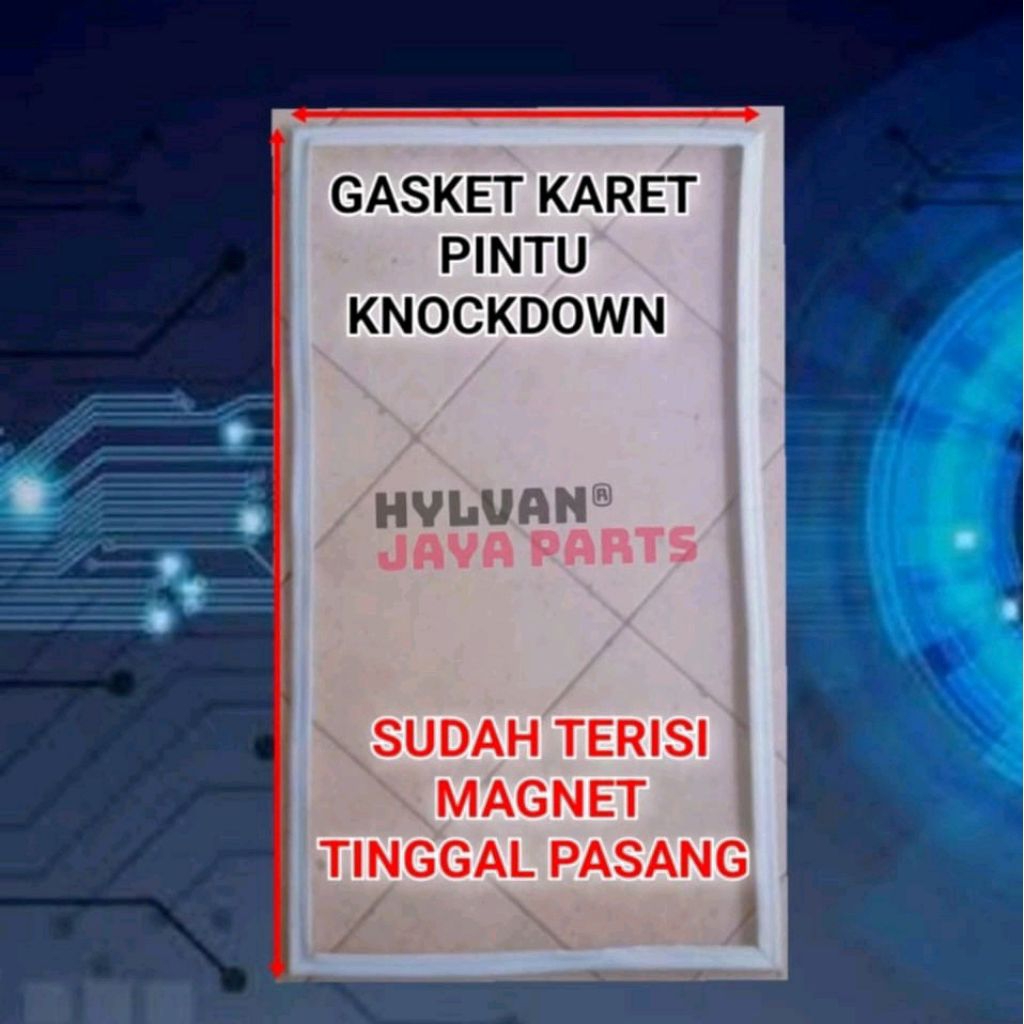 GASKET KARET PINTU KULKAS SHARP KNOCKDOWN 105 X 52 CM