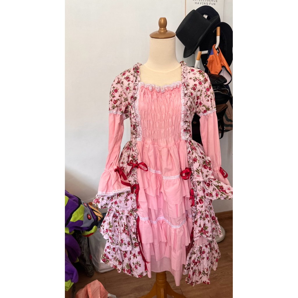 Lolita Dress Pink Handmade Preloved