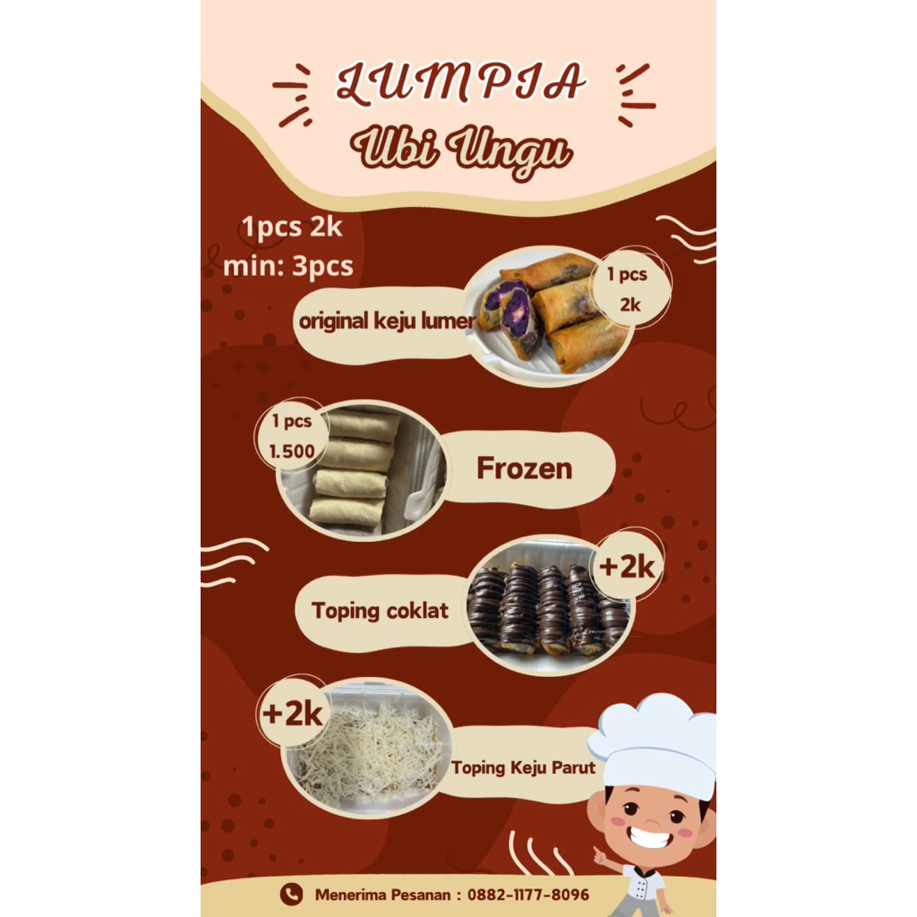 lumpia ubi ungu frozen