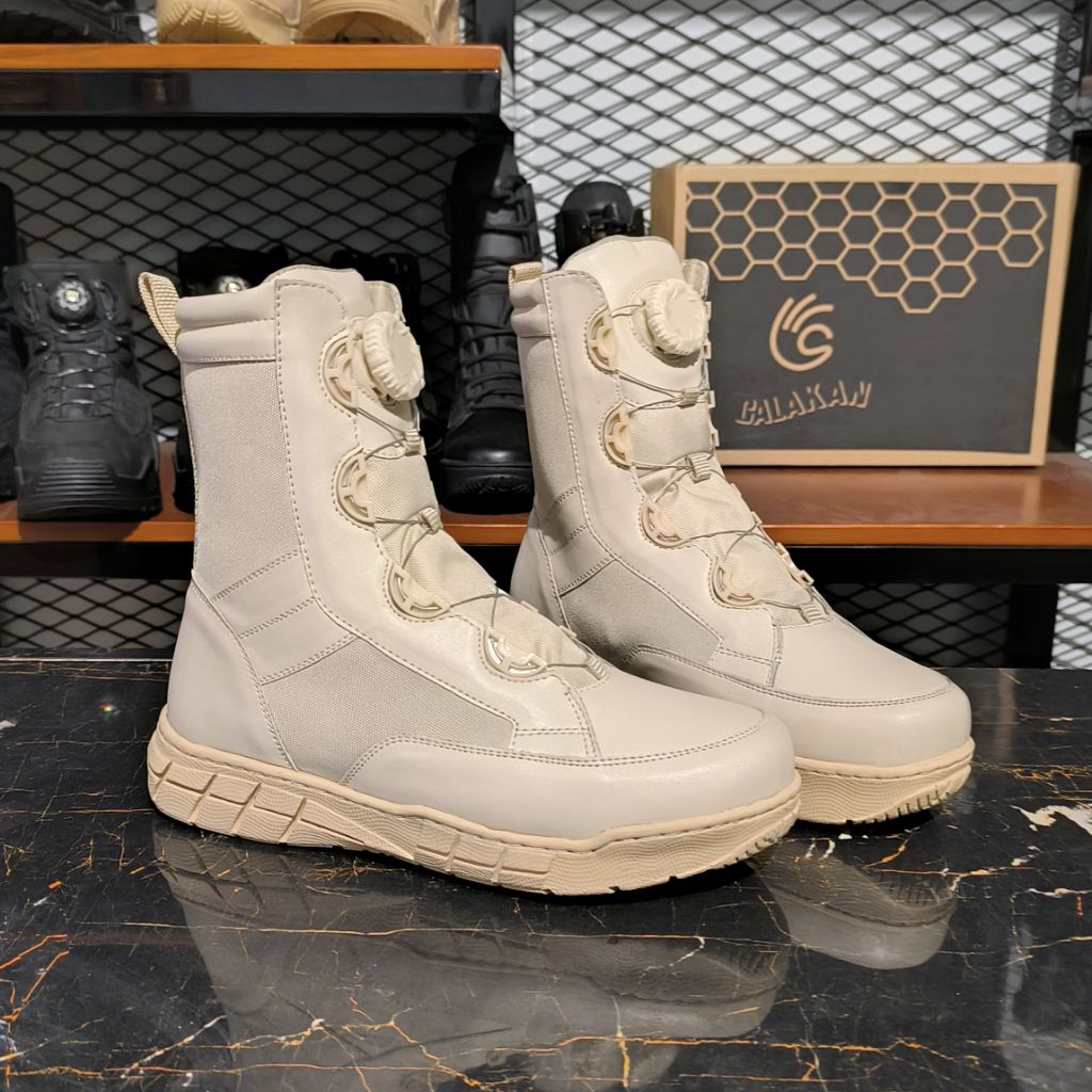 Sepatu boots Tactical ASN PNS cream Tali Putar C-29P Outdoor Sipil Kemhan