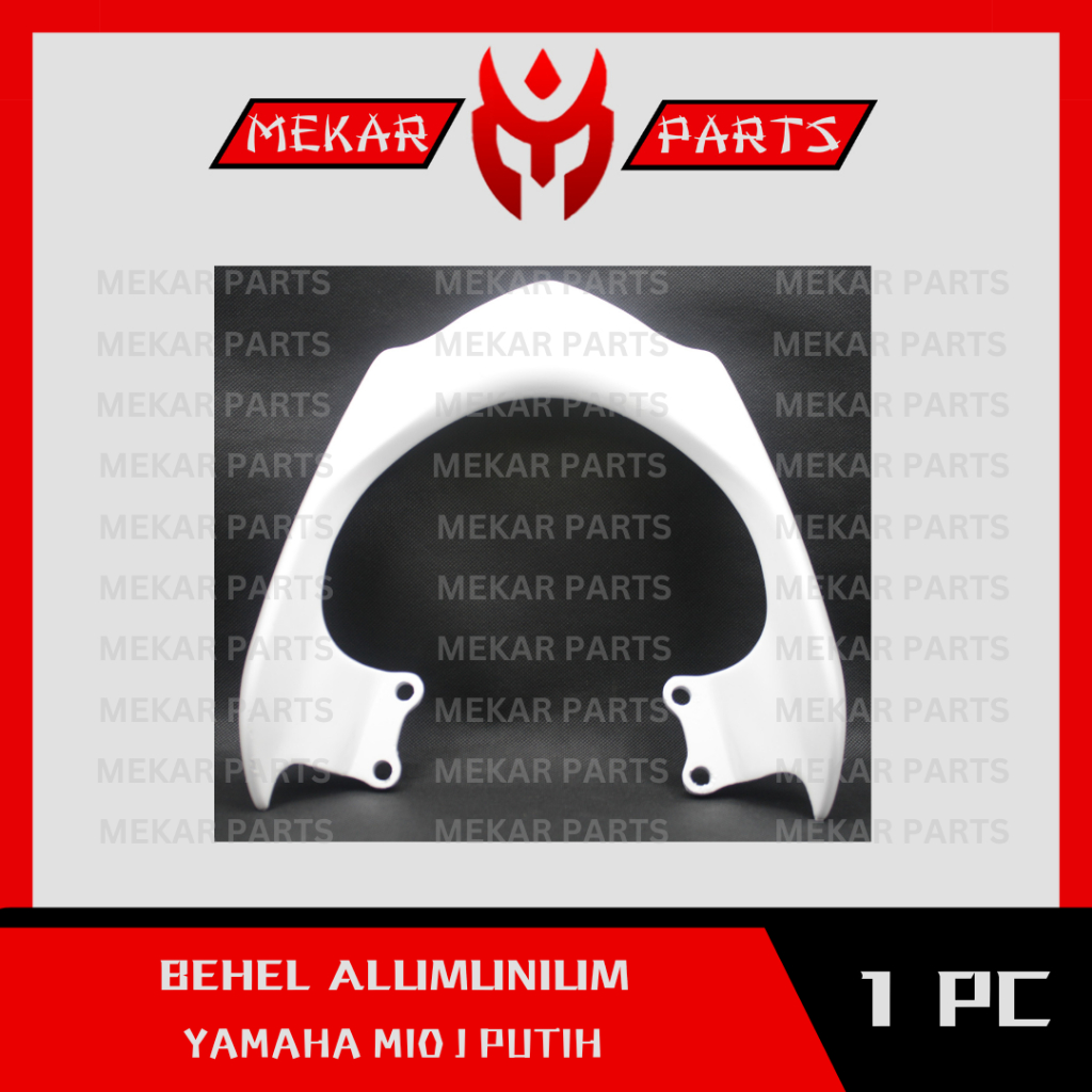 MEKAR-PARTS/BEHEL-ALUMUNIUM/ALUMINIUM/PEGANGAN/TANGAN/BELAKANG/MOTOR/YAMAHA/MIO-J/PUTIH/GRADE-ORI