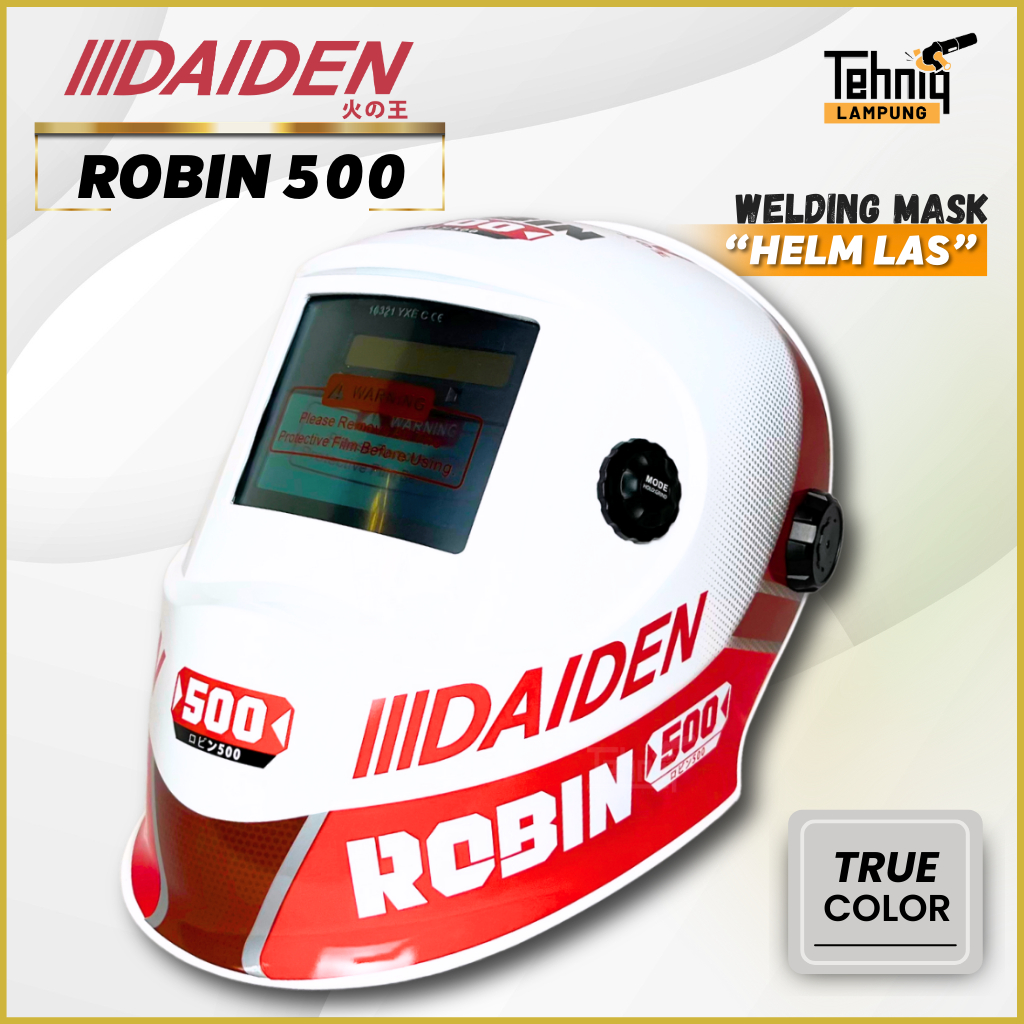 Daiden Robin 500 Helm Las Otomatis | Topeng Las Auto Dark Daiden Robin 500 | Kedok Las Otomatis Daid