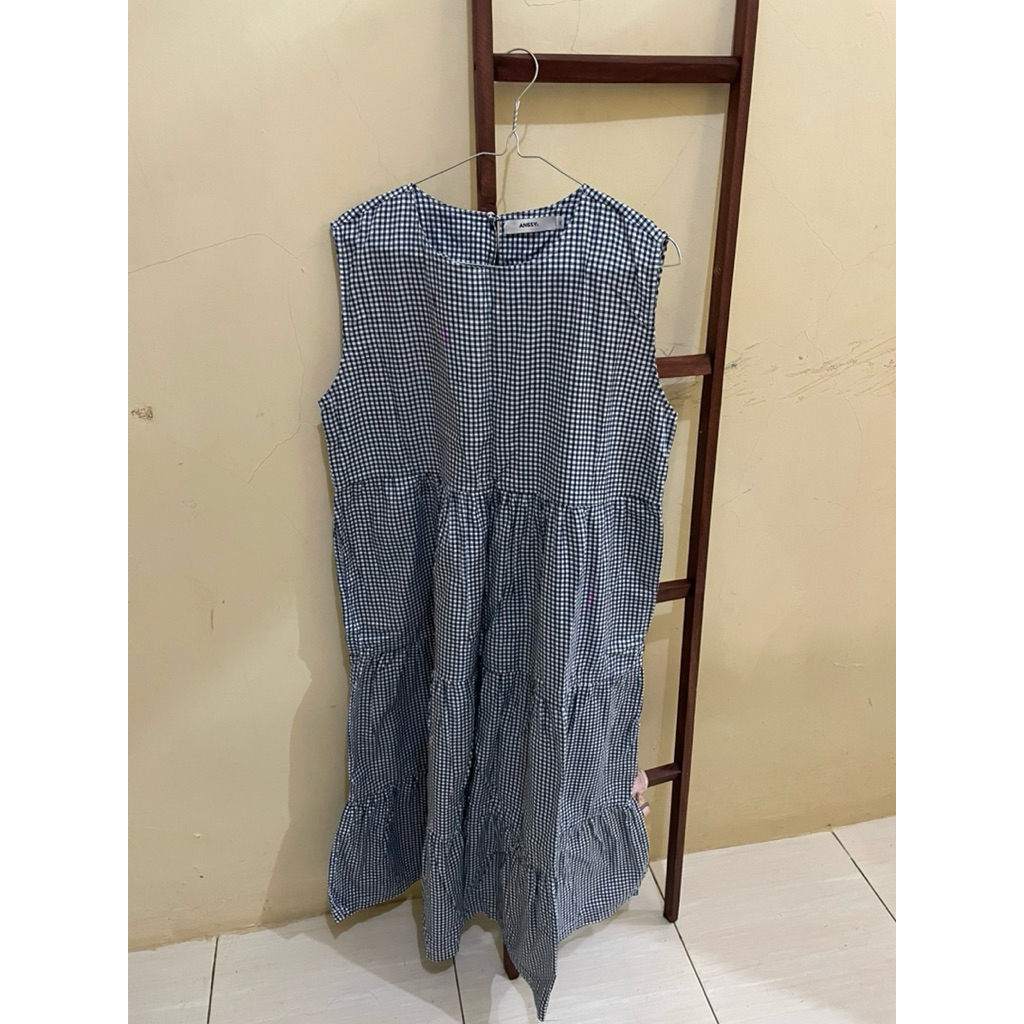 ANSSY NAMI SLEEVELESS DRESS NAVY XL