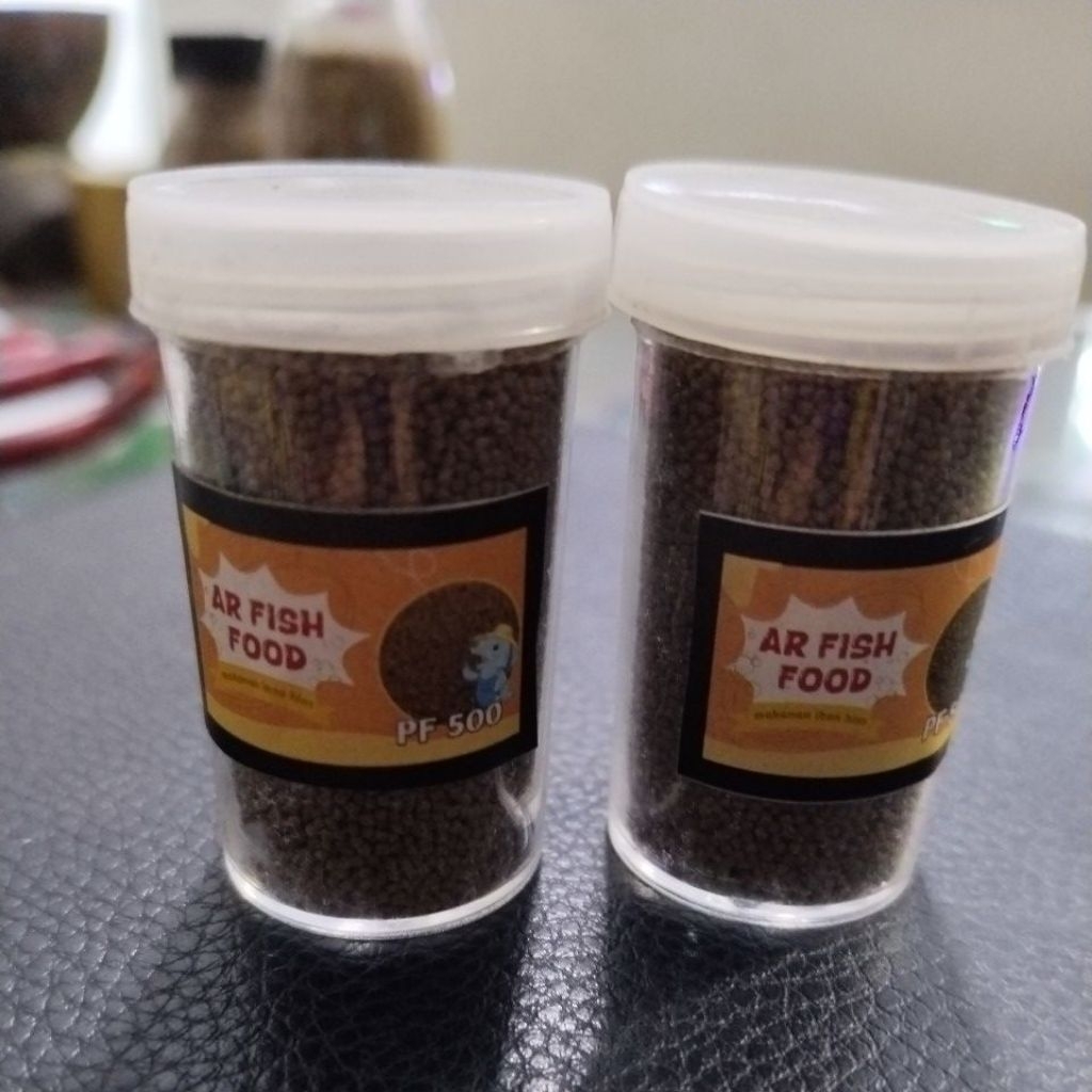 pakan ikan pelet pf500 kemasan pot 30cc reepack