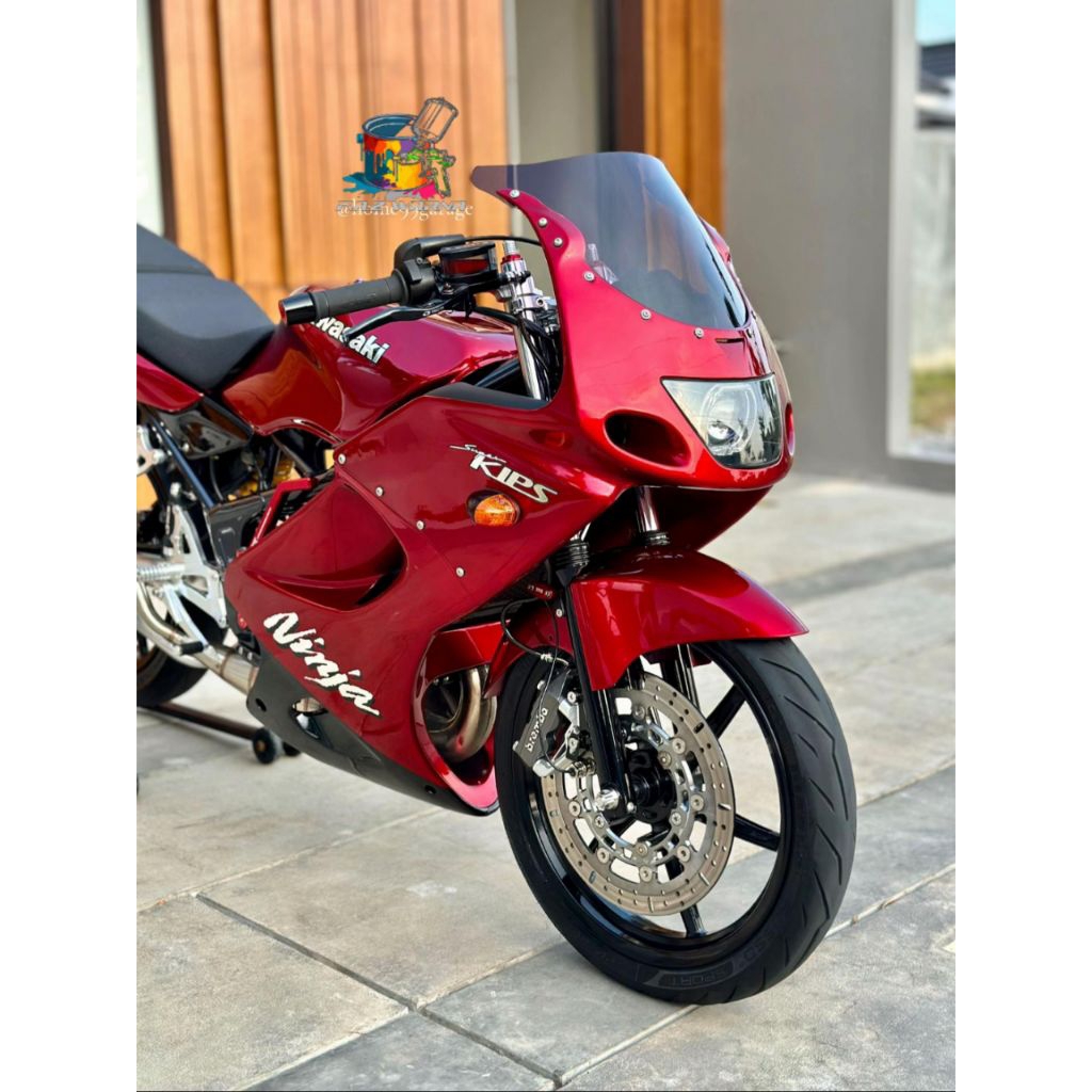 CAT CUSTOM MERAH MAROON NINJA RR OLD CBU