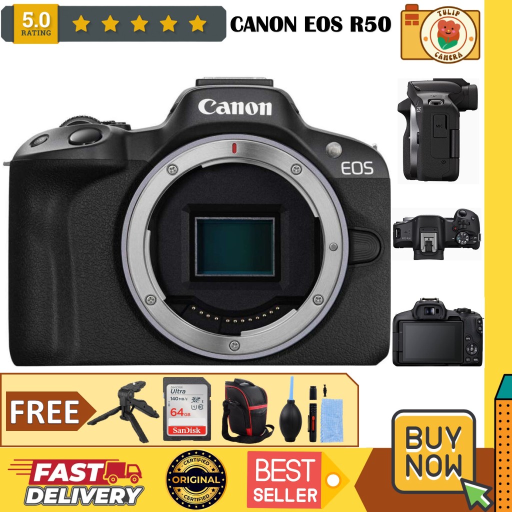 Canon EOS R50 Body Only Mirrorless Camera EOS R 50 Original