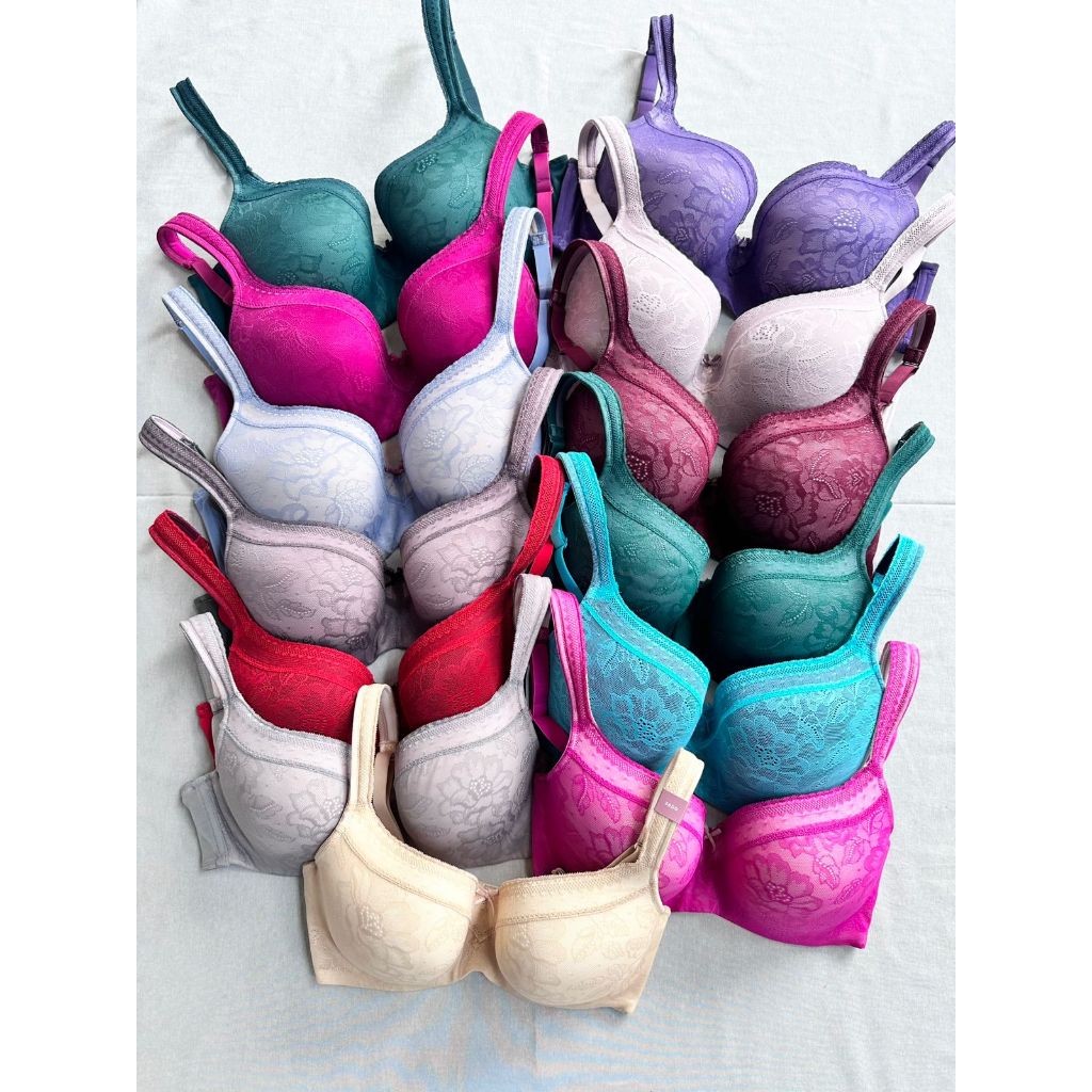 Part-1 CUP BESAR [36DD, 36F, 40C, 40D, 40DD, 40DDD, 40G] - Cacique Modern Lace Lightly Lined Balcone