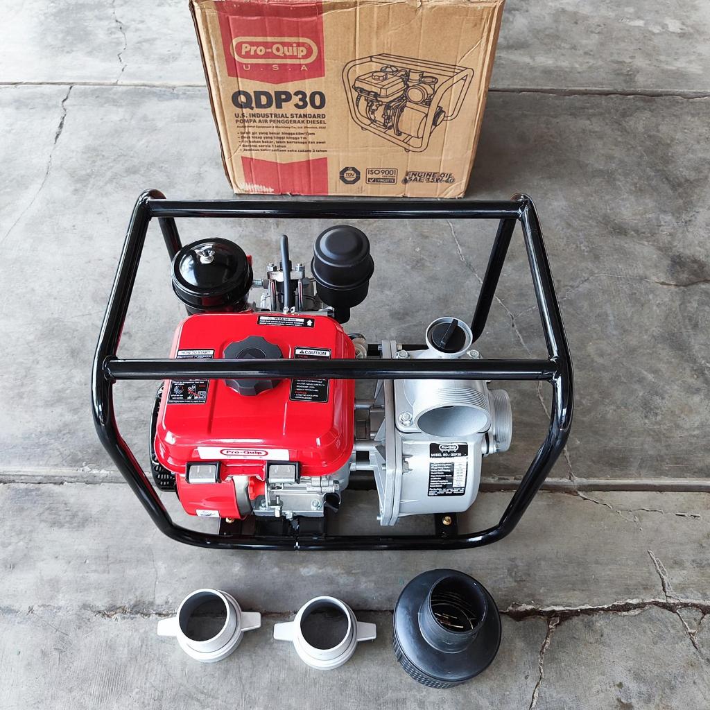 ProQuip Pro Quip QDP30 9 HP PK BBM Solar Diesel 3" in inch dim Mesin Alkon Pompa Sedot Air Sawah