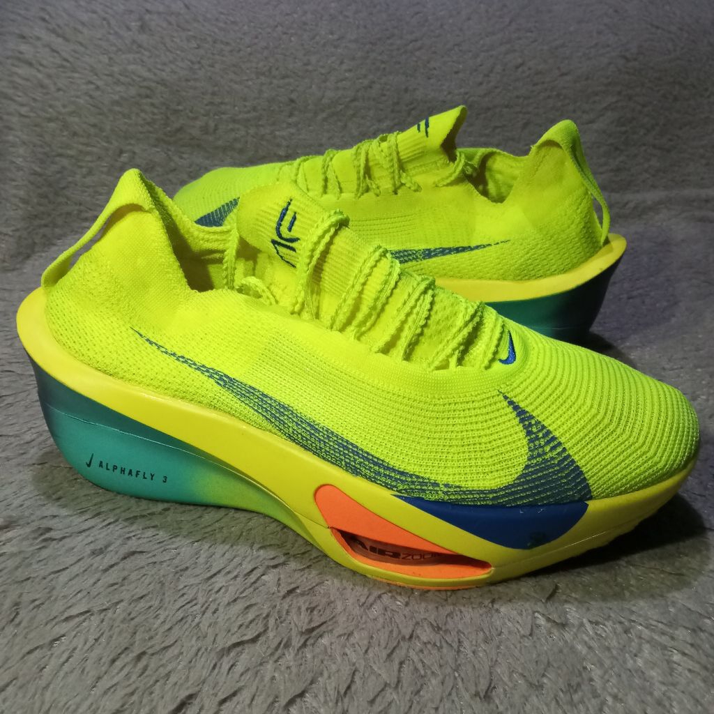 Sepatu Nike Air Zoom Alphafly Next% 3 PRELOVED - Size 43 (Insole 27.5cm) - Running Volt Concord - LI