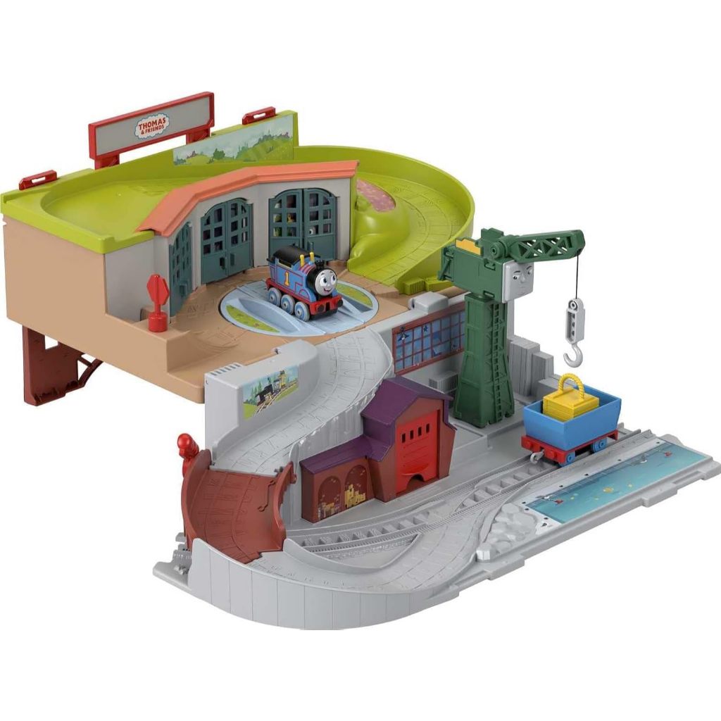 Thomas & Friends Sodor Take-Along Train Set With Diecast Push-Along Thomas