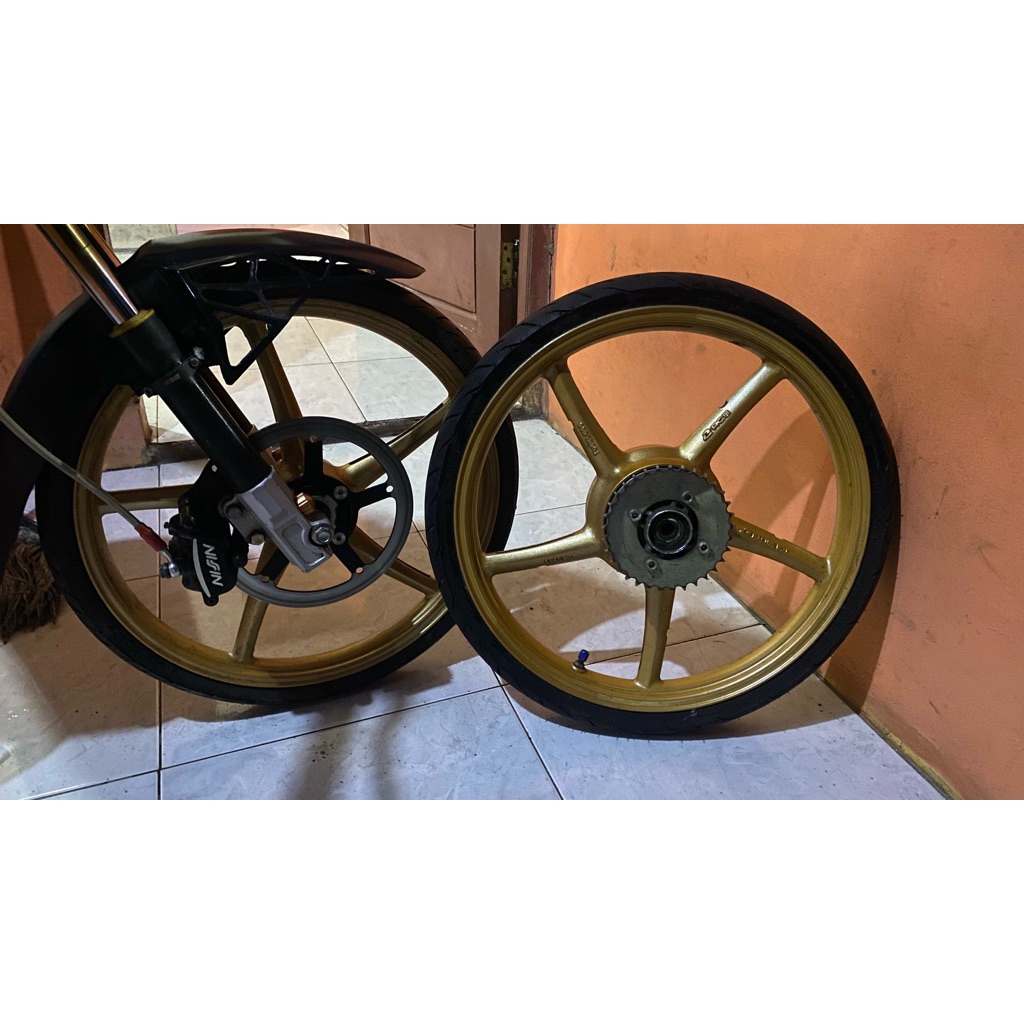 VELG RCB RING 17 ORI DEPAN BELAKANG+BAN