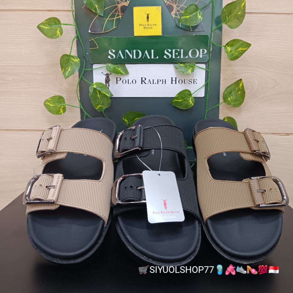 [Bisa COD/100% Original/Art TPR 02] Sandal Wanita POLO RALPH HOUSE/Sandal Wanita/Sandal Slide Wanita