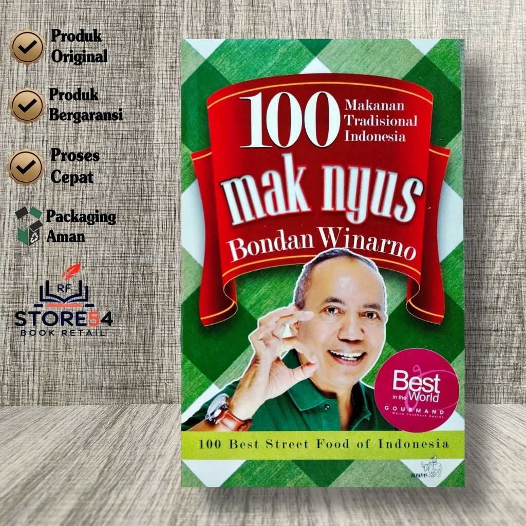 Buku 100 Maknyus Bondan Winarno - Makanan Tradisional Indonesia